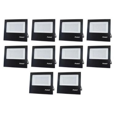 Imagem de Refletor Led Avant 100W 3000K Bivolt Preto 10 Unidades