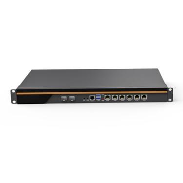 Imagem de Partaker Hardware de firewall de montagem em rack 1U, OPNsense, VPN, dispositivo de rede, I5 12400, S12, AES-NI, 6 x I226-V 2,5Gbe, 2 x 10G SFP, 2 x USB3.0, COM, VGA, 32GB RAM, SSD de 512 GB