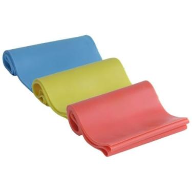 Imagem de Kit 3 Faixa Elástica Band 150cmx12cm Acte Leve,médio E Forte