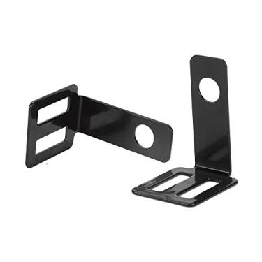 Imagem de Cryfokt Suporte de Lâmpada de Motocicleta de Metal Resistente Sem Ferrugem Suporte de Montagem de Luz de Sinal de Volta para Uso Universal, 2 Peças Prata (Preto)