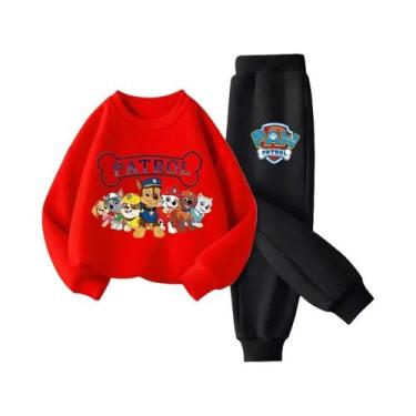 Imagem de Conjunto De Moletom Com Capuz E Calças De Manga Longa PAW Patrol Para 