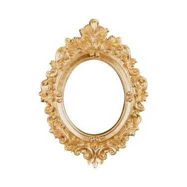 Imagem de Moldura De Foto Retro Dourada Para Arte De Unhas, Joias, Decoração De 