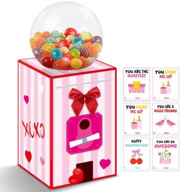 Imagem de Caixa de cartão grande de dia dos namorados com 50 peças, para intercâmbio escolar, máquina de chiclete, dia dos namorados, caixa de correio para sala de aula, cartão de dia dos namorados para meninos