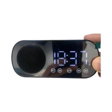 Imagem de Despertador Digital USB Com Display Espelhado, Rádio FM, 2 Alarmes, Al