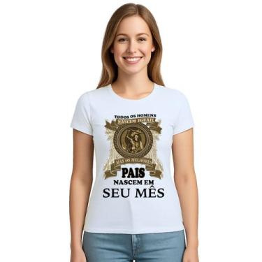 Imagem de Camiseta Melhores Pais Nascem Em Personalizada - Use P4, Branco, Baby 