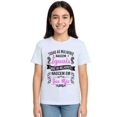 Imagem de Camiseta Mulheres Melhores Nascem Em Personalizada - Use P4, Branco, J
