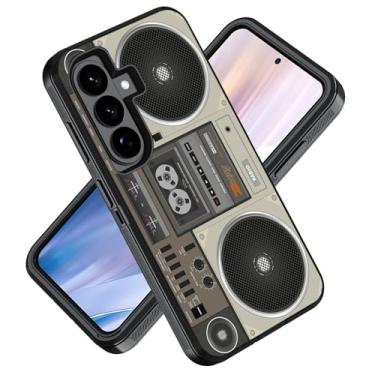 Imagem de ZXHSBROK Capa para Samsung Galaxy S26 Plus/S25 Plus/S24 Plus 6,7 polegadas, 3 camadas de grau militar, resistente, à prova de choque, capa protetora contra quedas, rádio retrô