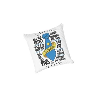 Imagem de Almofada com enchimento Gravata Faixa Feliz Dia dos Pais - Fabrika De 