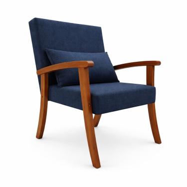 Imagem de Kit 2 Poltronas Jade Linho Premium Escritório Recepção Sala De Estar Decorativa