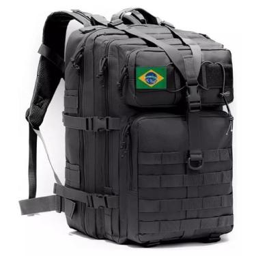 Imagem de Mochila Militar Tática 50l Grande Impermeável Reforçada - C1, Preto