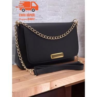 Imagem de Bolsa Feminina Transversal Corrente Elegante Festa Casual Dia a Dia Al