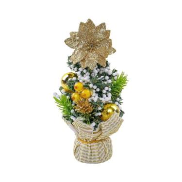 Imagem de Mini Árvore De Natal Artificial De 30cm Para Decoração De Mesa, Decora