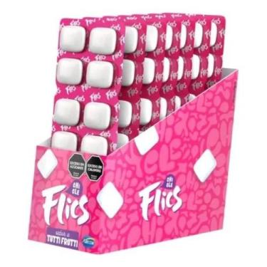 Imagem de Chiclete Arcor Flics Tutti Frutti Sem Glúten 208 G 12 U Paco