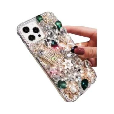 Imagem de Capa De Luxo Com Diamantes Para iPhone 16 15 14 13 12 11 pro Max X XS 