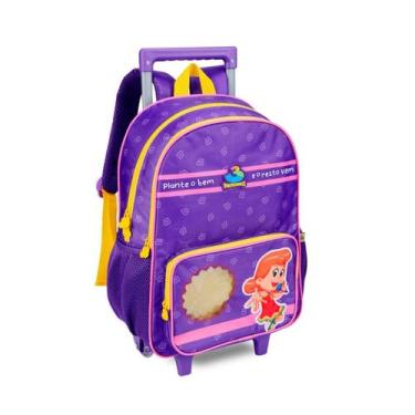 Imagem de Mochila Carrinho Escolar Infantil Três Palavrinhas Bolsa Crianças