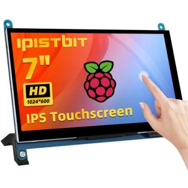 Imagem de Monitor portátil IPistbit Ecrã táctil LCD de 7 polegadas HDMI