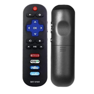 Imagem de Controle Remoto Compativel Com Tvs Smart Tv Tcl Netflix Amazon Rdio Vu