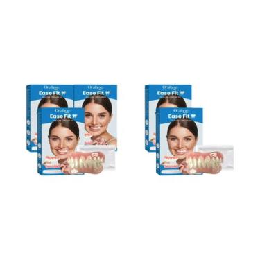 Imagem de Conjunto Completo De Dentaduras De Silicone Para Reparação Temporária 