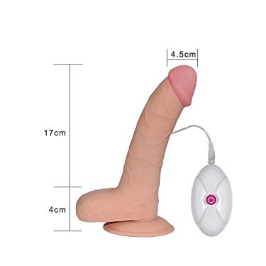 Imagem de Pênis Realístico com Vibro em CyberSkin com Vibro- 22x5cm - 858