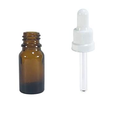 Imagem de Frasco de Vidro Âmbar 15ml conta gotas (20 Pecas) Cor:Branco