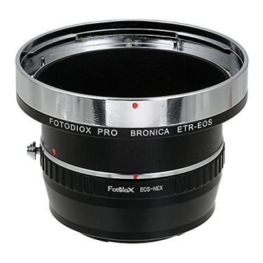 Imagem de Adaptadores de montagem de lente Fotodiox Pro, lentes de montagem Bronica ETR (ETRC, ETRS, ETR-C, ETRSi) para o adaptador de câmera sem espelho Sony E-Mount