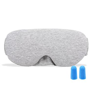 Imagem de Wemay Máscara para dormir de algodão Máscara de dormir bloqueadora de luz Máscara macia para olhos vendada capa protetora para dormir