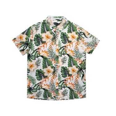Imagem de Camisa Masculina Estampada Floral Rovitex Verde