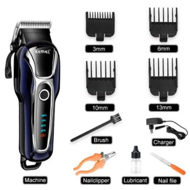 Imagem de Maquina Kemei De Tosa Sem Fio Para Pets Km 1991 Profissional