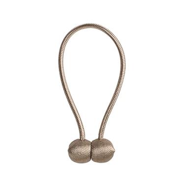 Imagem de Cortina de cabeça redonda de poliéster fivela magnética cortina simples fivela magnética cinta Joker sem instalação perfurada fivela de cortina tiebacks, T11,2 PCS