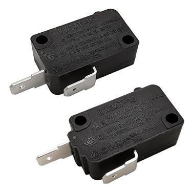 Imagem de HiQltyla: Interruptor de porta de forno micro-ondas, 16A 125VAC, KW3AT-16 (compatível com KW3A-16), normalmente aberto + fechado, manual, preto