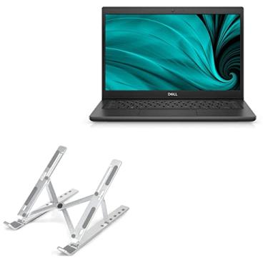 Imagem de Suporte e suporte BoxWave compatível com Dell Latitude 3420 (suporte e montagem da BoxWave) – Suporte compacto para laptop QuickSwitch, portátil, suporte de visualização com vários ângulos para Dell Latitude 3420 – prata metálico