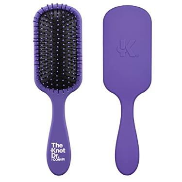 Imagem de Conair Escova De Cabelo The Knot Doctor® Para ® Premium Pro Brite Desembaraçadora Para Cabelos Molhados Ou Secos Em Roxo 1 Unidade