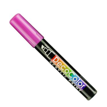 Imagem de UCHIDA 315-C-M2 Marcador de tinta acrílica com ponta de cinzel Marvy Deco, vermelho metálico