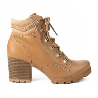 Imagem de Bota Coturno Feminino Casual Solado Tratorado Salto Médio Bloco Dakota G9061