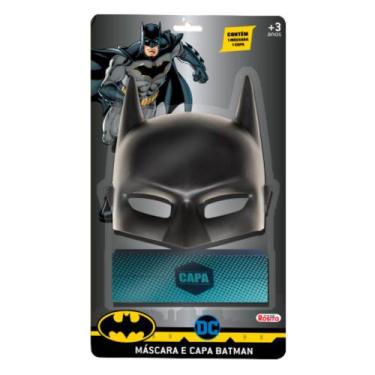 Imagem de Kit Máscara E Capa Batman Aventura Com Acessórios Rosita