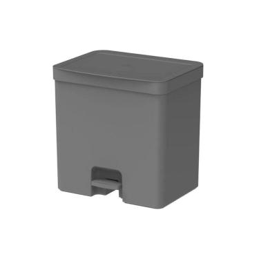 Imagem de Lixeira Com Pedal Trium 20 L Chumbo