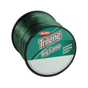 Imagem de Berkley Trilene® Big Game™, verde, 4,5 kg | 4,5 kg, 1500 m | linha de pesca de monofilamento de 1371 m, adequada para ambientes de água salgada e doce marrom costeiro