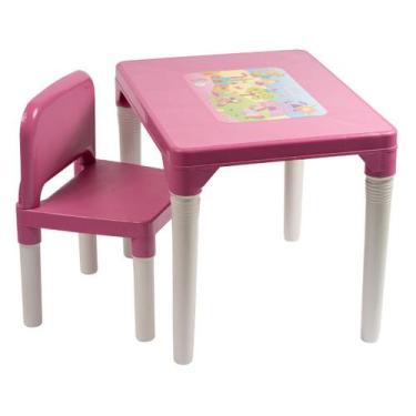 Imagem de Mesa Infantil Com 1 Cadeira Styll - Mesinha Didática Para Atividade Es