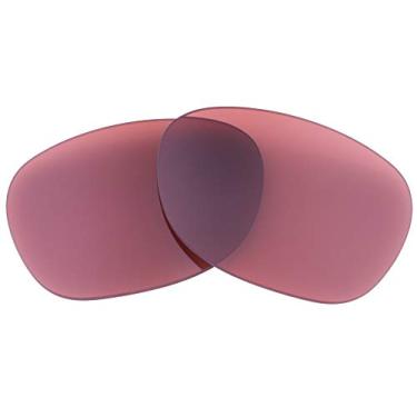 Imagem de Lentes de reposição polarizadas compatíveis com óculos de sol Rayban New Wayfarer RB2132 de 55 mm - Fabricado nos EUA - Rosa polarizado