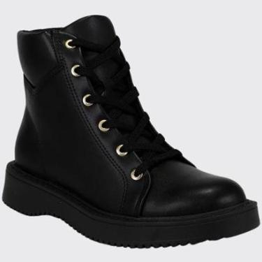 Imagem de Bota Coturno Plataforma Feminino Cano Curto Conforto Moleca 5339.104.23581-Feminino