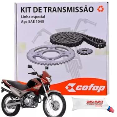 Imagem de Combo Relaçăo Transmissão Traçăo Nx 400 Falcon 1999 a 2008 Original Cofap e Graxa