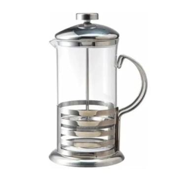 Imagem de Cafeteira Prensa Francesa Cremeira 1L Vidro Aço Inox Resistente 1000ML