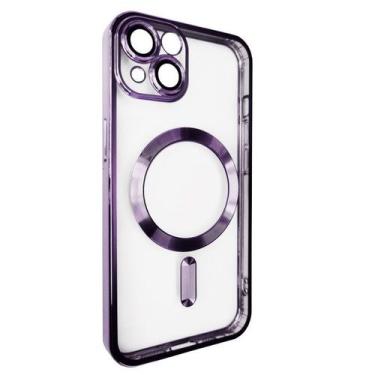 Imagem de Capa Capinha Protetora Magsafe de Silicone com Proteção na Lente para 