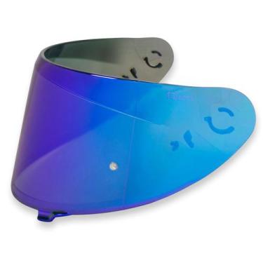 Imagem de Viseira Capacete ASX Revo Espelhada Azul V18B City Eagle