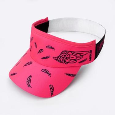Imagem de Viseira para Corrida HUPI Asas Pink, Rosa, UNICO