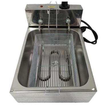 Imagem de Fritadeira Elétrica Industrial 5 Litros 1 Cuba Aço Inoxidável Profissi
