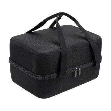 Imagem de AsrMyjcx Projetor Case Travel Carrying Bag Portátil com Alça Resistente a Arranhões Zíper Duplo Durável Multifuncional Hard Travel Case para RS Pro2