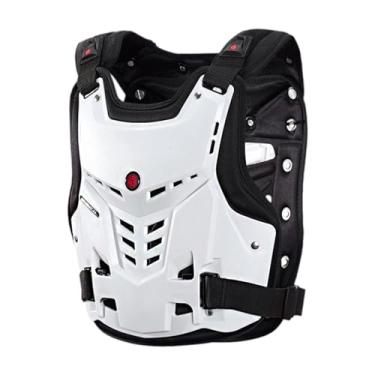 Imagem de JicSuXi Protetor de Tórax para Motocross, Colete para Adultos, Branco M