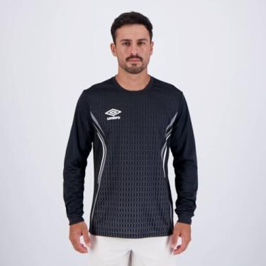 Imagem de Camisa Umbro Goleiro Portiere Manga Longa Preta