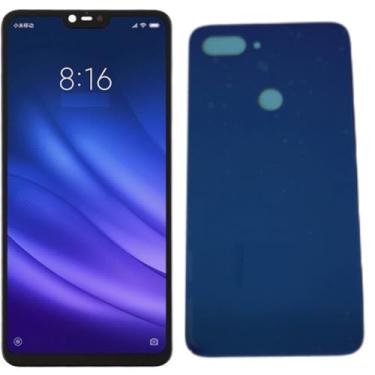 Imagem de Tela Display Touch Screen LCD para Mi 8 Lite, Preto com Tampa Azul